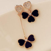 Love Korea Korean fashion jewelry quality earrings asymmetrical petals daughter ear jewelry