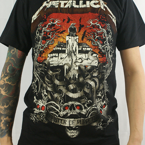 metallica泰版进口短袖t恤