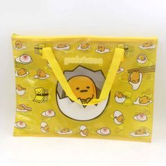 gudetama 蛋黄君动漫手挽式光面PU双层A4文件袋 卡通网袋