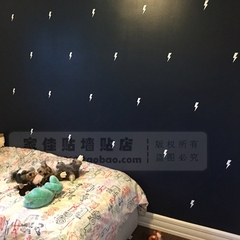 北欧童品独家定制ins  小闪电图案墙贴纸创意儿童房装饰 B10