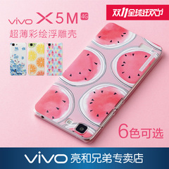 步步高 vivox5m彩绘壳手机壳女 vivox5max浮雕磨砂手机保护套