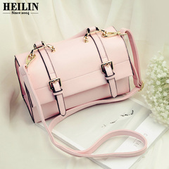 Hey, Linda bag European and American fashion diagonal Fang Baochao Ms Candy-color shoulder strap decorated with the bag Pack