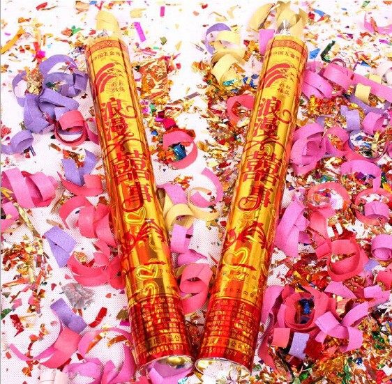 婚庆礼花礼炮礼花筒瓣喷彩手持庆典开业彩带开工结婚婚礼用品批發