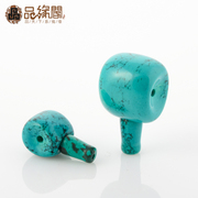Margin optimization blue turquoise GE hid three-Buddha-Bodhi Jewelry Turquoise stone beads DIY accessories