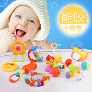 今日特价_迪孚宝宝摇铃牙胶磨牙棒新生儿玩具