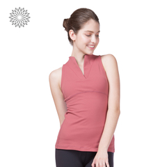 easyoga la veda 新品 女款 专业瑜伽服 经典立领交叉背心