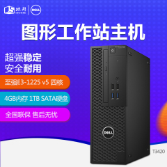 Dell/戴尔Precision T3420 塔式工作站E3-1225V5/4G内存/1TB 硬盘