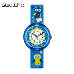 Swatch/斯沃琪手表2016卡通男孩儿童表睿智猫头鹰ZFBNP047