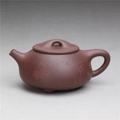 【紫砂拍卖】国家级高级工艺美术师王品荣作品《大石瓢壶》500cc