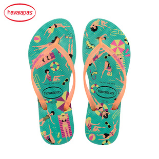 香奈兒沙灘包綠色布包 Havaianas巴西2020新品人字拖女款夏日沙灘翠綠色拖鞋哈瓦那 香奈兒沙灘球包