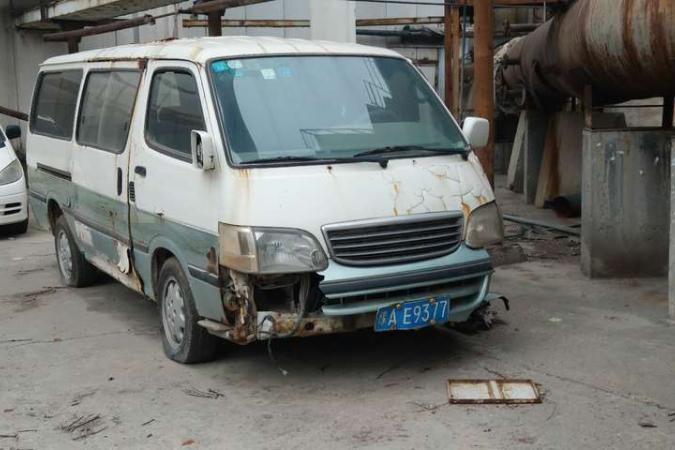 (破)豫a-e9377的金杯面包车残值(报废车,不能过户)当前价062550(破)