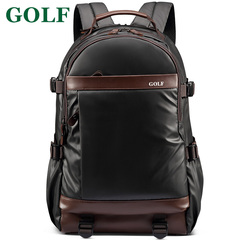 GOLF双肩包男时尚潮流帆布背包休闲运动电脑包旅行包防水尼龙布包