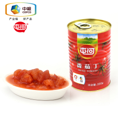 中粮屯河番茄丁390g*24罐蔬菜罐头食品炒菜调料调味品