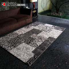 丽家家居 沙发客厅地毯茶几 黑白经典设计师地毯  现代简约时尚地
