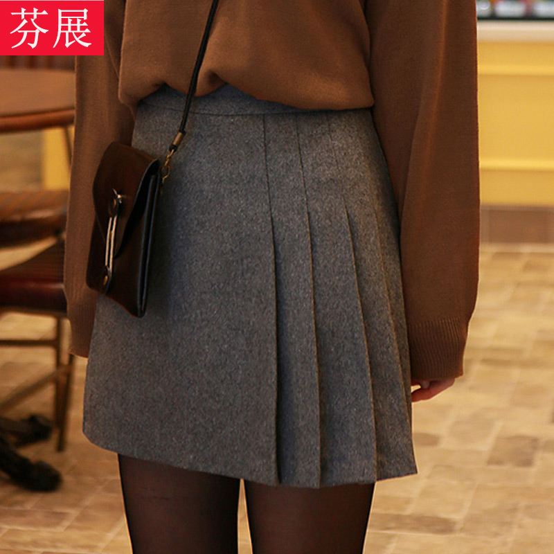 Korean Edition new pattern skirt Paige Large Fur Short skirt Autumn and winter skirt Package hip Pleated skirt A word skirtin the Women's clothing/Boutique , Skirts category - from Buy2taobao.com to provide professional Taobao agent buy service