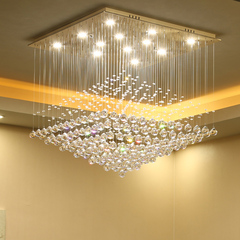 现代简约led客厅吊灯水晶灯创意餐厅吊线灯个性温馨卧室灯饰灯具