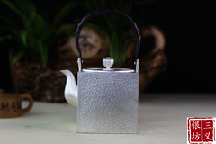 三义银壶纯银云南手工银壶日本银壶纯银999烧水壶纯银茶壶茶具
