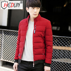 赫盾新款男士棉衣男短款加厚青年韩版修身保暖冬装外套学生流行潮