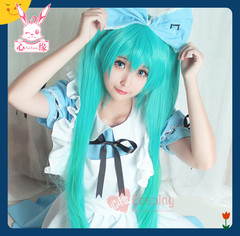 V家 Miku chu音未来 Alice in Musicland cosplay女仆装萝莉lo裙