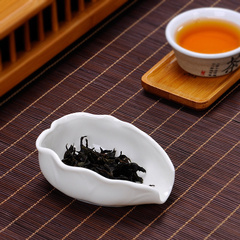 纯白陶瓷茶荷景德镇功夫茶具白瓷茶勺茶则赏分茶盘茶道零配件特价