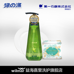 日本进口 绿涤绿茶浓缩洗洁精 橄榄皂 蔬果餐具奶瓶清洁洗涤剂