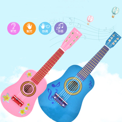 23寸彩色儿童玩具吉他木制 可弹奏儿童乐器 小吉他 六弦初学
