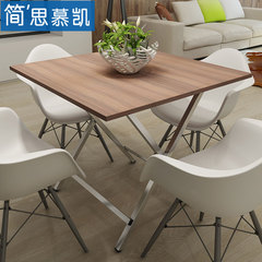 小户型简易饭桌可折叠桌子小方桌家用吃饭桌方小型餐桌户外正方形