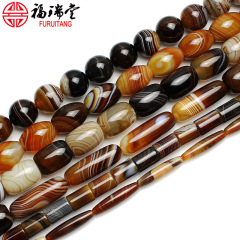 DIY Tibetan eye sardonyx bead Pearl bead insulation barrel bead dingzhu bracelets Xingyue Bodhi accessories