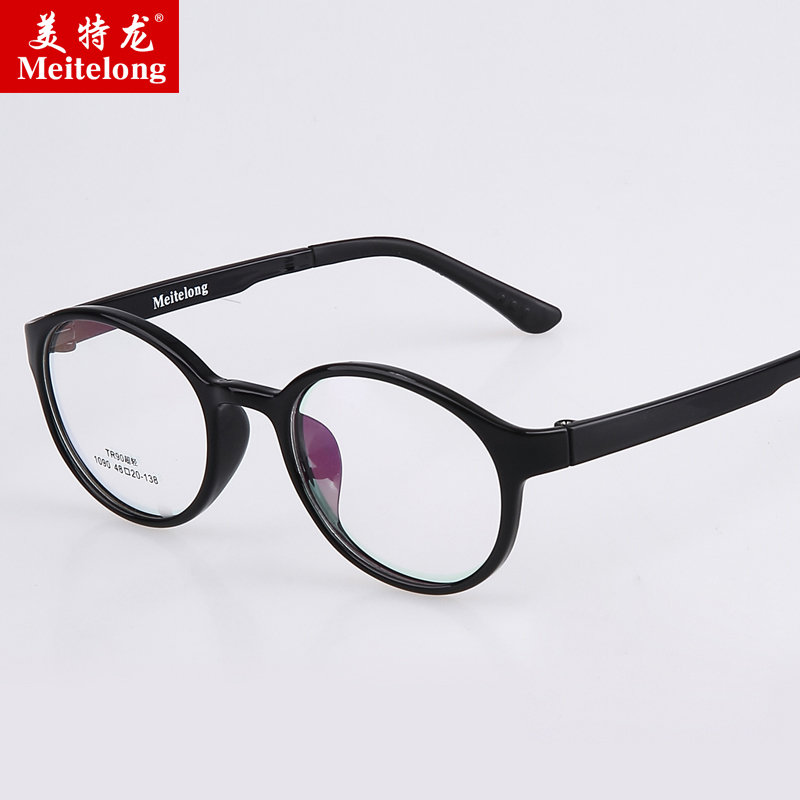 圆形近视眼镜框  男款女款近视镜配成品 TR90全框眼镜架产品展示图1