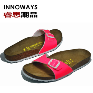 德國買lv包便宜多少 Innoways德國Birkenstock女士美腿舒適單扣涼拖Madrid漆皮 lv包便宜