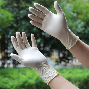 净化乳胶工业橡胶手套劳保防护手套The disposable latex gloves