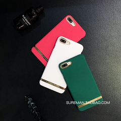 韩国纯色iphone6/6plus苹果7plus手机壳磨砂保护套硬壳潮创意个性