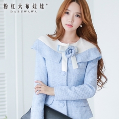 Coat women pink doll spring 2015 new women's slim small fields breathe sweet jacket coat women