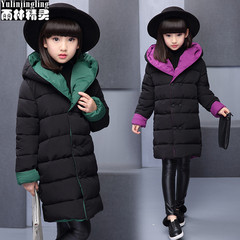 童装女童时尚棉衣外套2016新款韩版冬装中大童女孩棉服两面穿棉袄