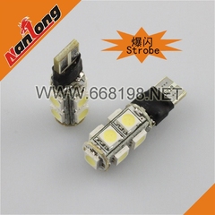 T10 爆闪灯 示宽灯 双模式 解码爆闪小灯 汽车LED灯泡9SMD 5050