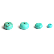 DIY handmade jewelry accessories material Crystal loose beads turquoise disc beads across the Pearl loose beads spacer