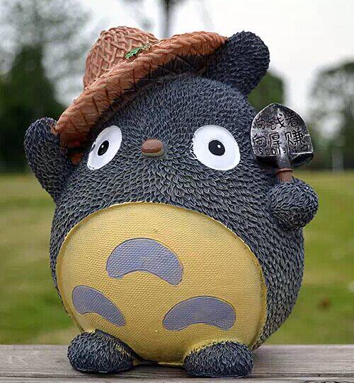 模具石膏彩绘龙猫卡通天然乳胶娃娃diy20cm白模填色