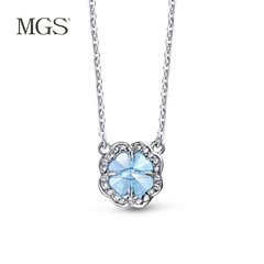MGS/曼古银曼谷银礼物复古项链时尚韩版花形礼物镀金女款时尚项链