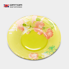 英国ORTOR玻璃餐盘彩色餐具耐高温餐碗热菜盘子汤盘饭碗餐碟子