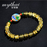 Thai hand-woven amber vintage fine cloisonne bracelet women grilled Blue Bead accessories bracelet girl Korean version