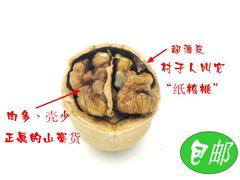 西域杞农新疆薄皮核桃新货薄皮大核桃农家野生新鲜生核桃500g包邮