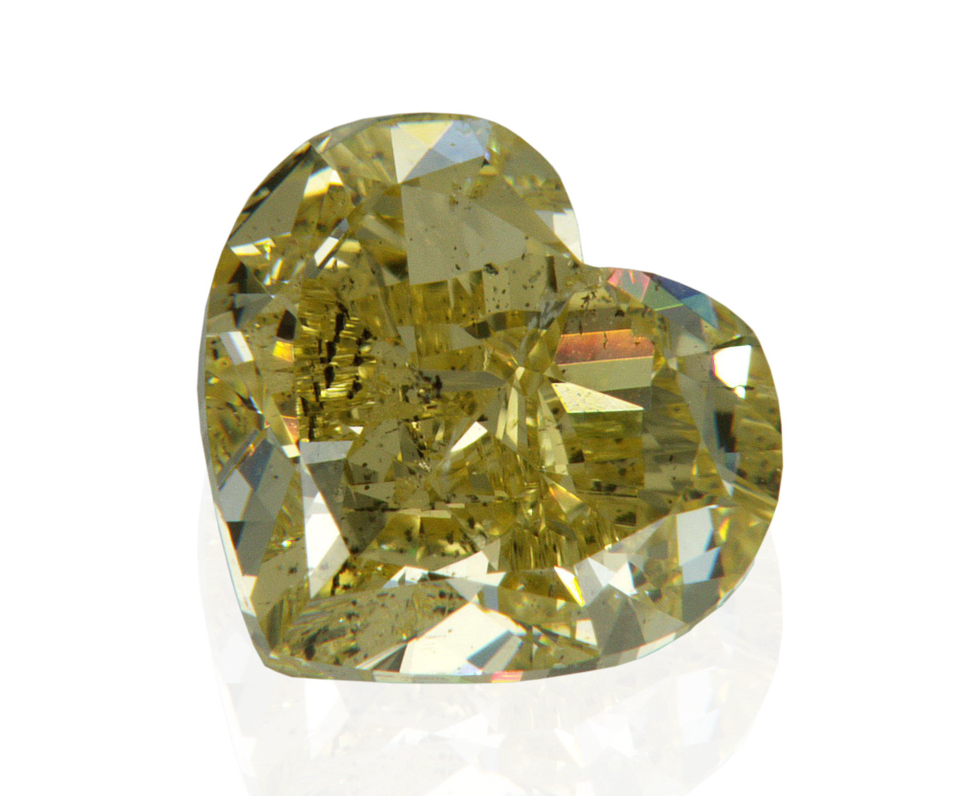 3.01克拉 si2净度 浅黄色 心形 裸钻 高清视频 gia 【ide367】