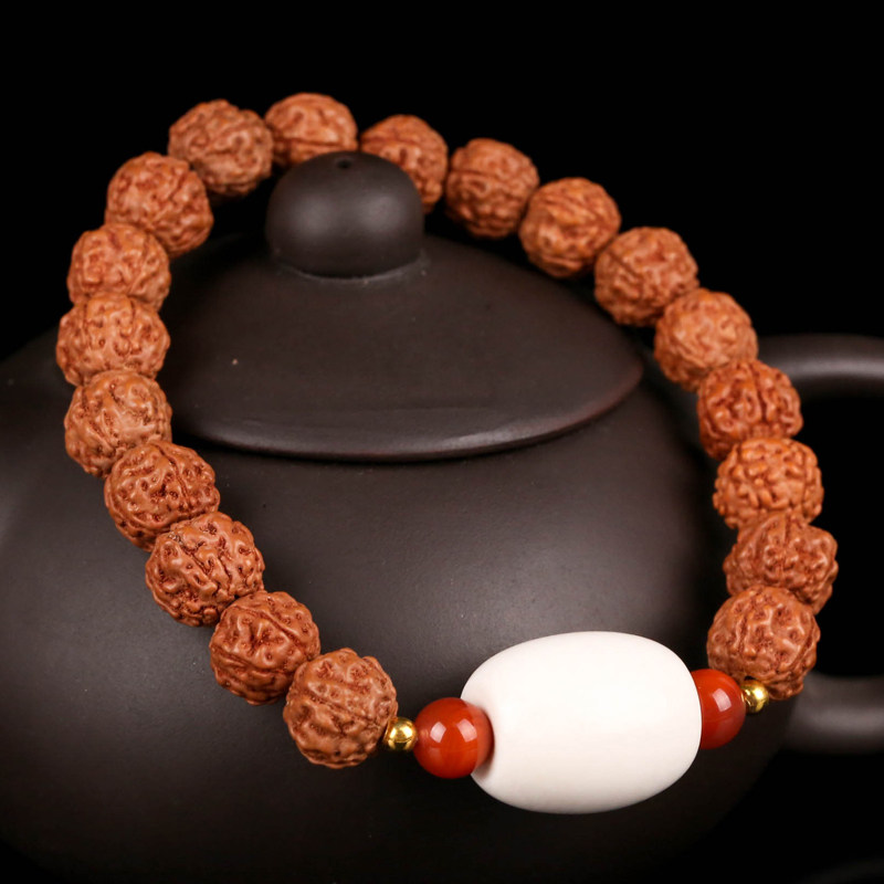 金刚菩提手串 女式女款 搭配猛犸象牙配饰 直径9mm 佛法加持