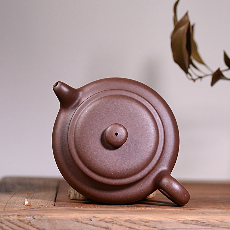 百年利永紫砂  【利永慕古】扁腹 拼紫泥 顾景舟扁腹壶复刻款 起拍价