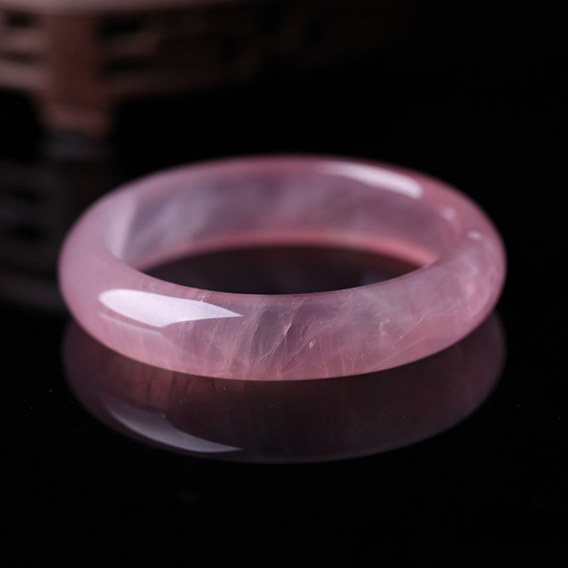 马达加斯加粉晶手镯57圈口