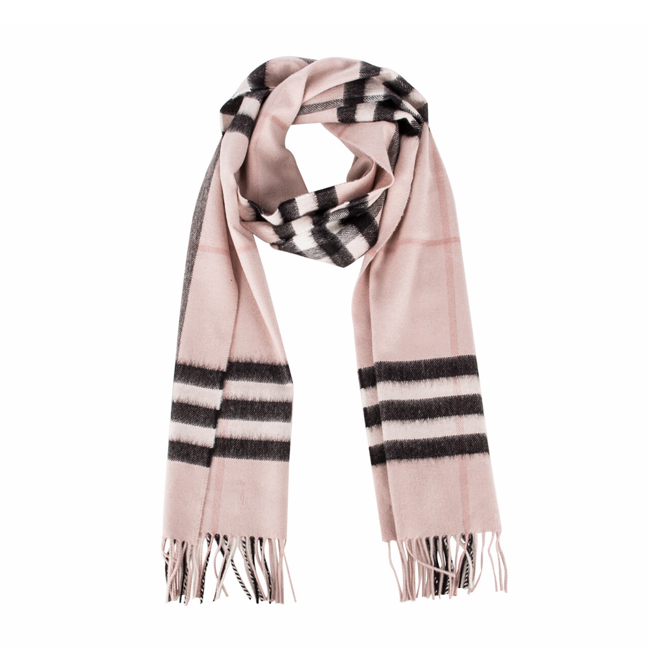 [9.9新]博柏利burberry中性条纹羊绒围巾未使用*