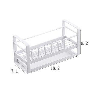 日式厨房沥水收纳架 海绵清洁抹布架 水槽水池桌面收纳置物架极窄