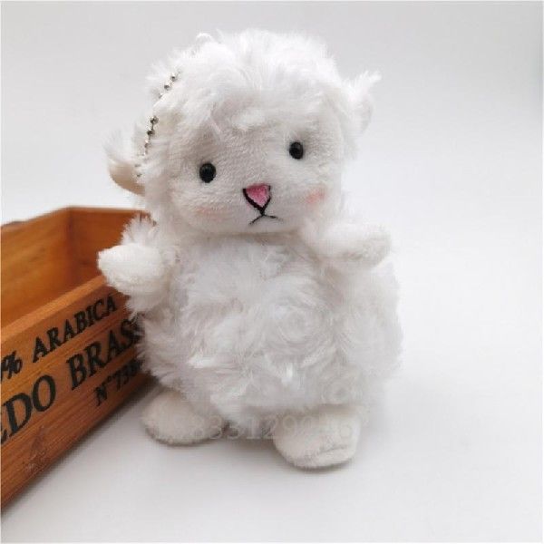 新品16CM Lovely Sheep Doll Toy Simulation Little Lamb Hangin