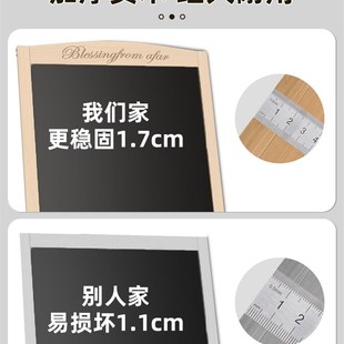 黑板广告牌摆摊萤光板小黑板w店铺用展示牌支架式商用发光手写字