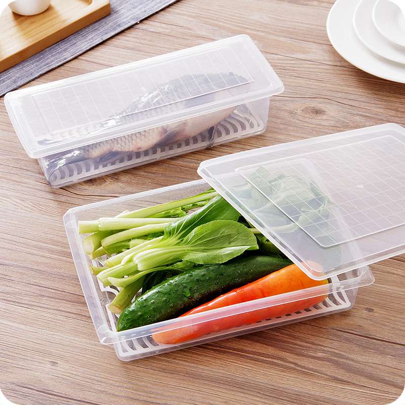 新品Refrigerator storage box plastic transparent fruit and v